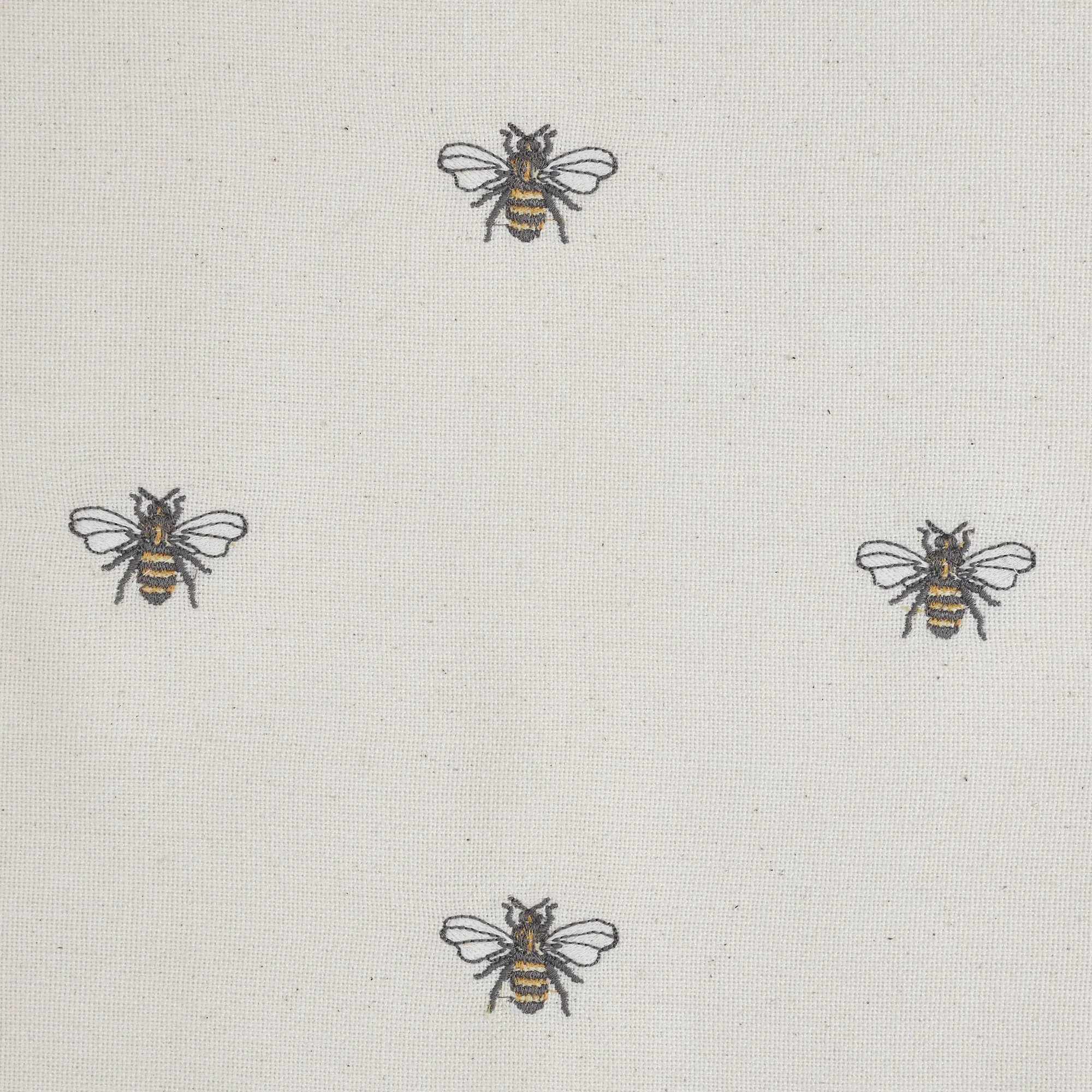 Embroidered Bee Tea Towel Set of 4 19x28