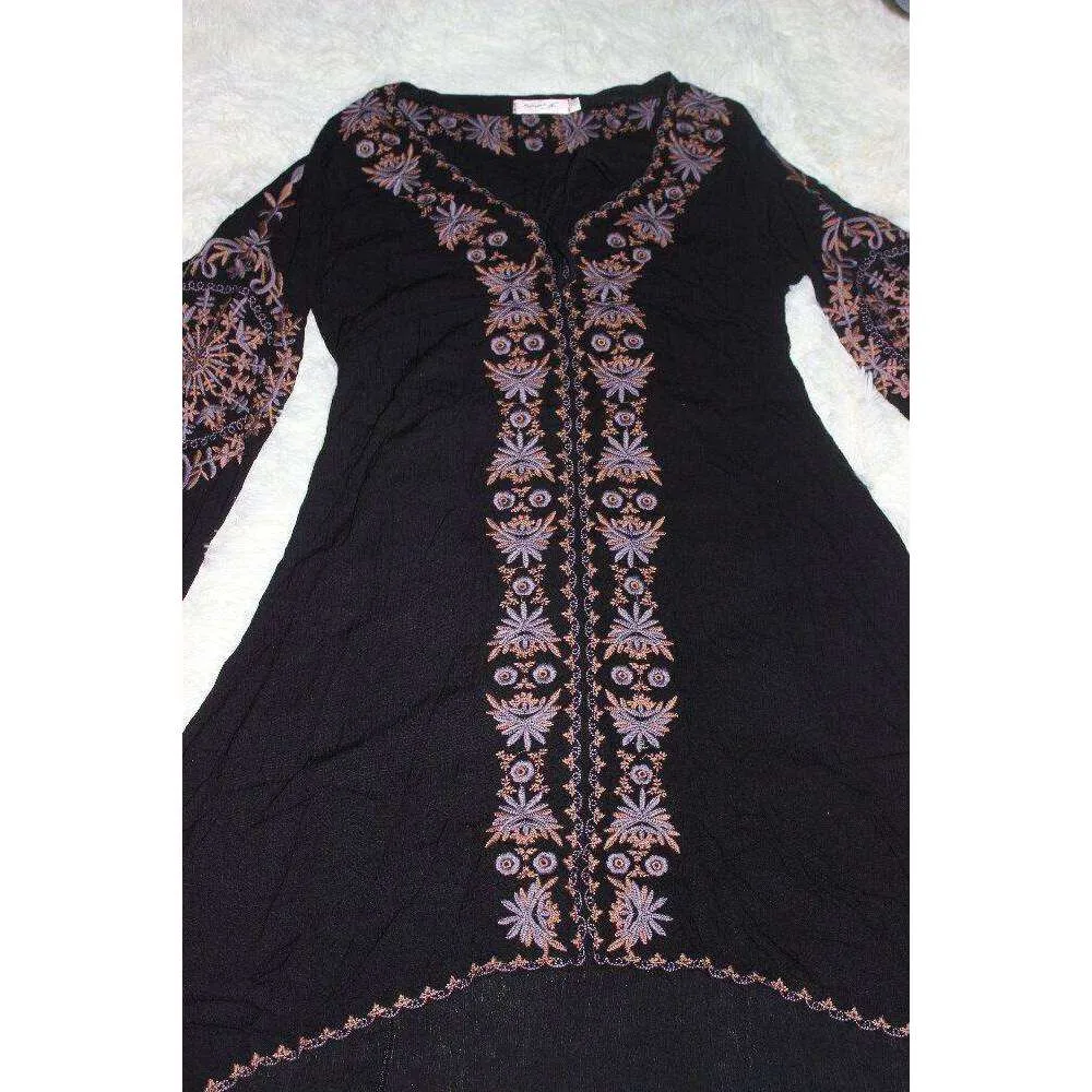 Embroidered Hippie Dress