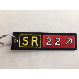 Embroidered Keychain, Cirrus Sr22