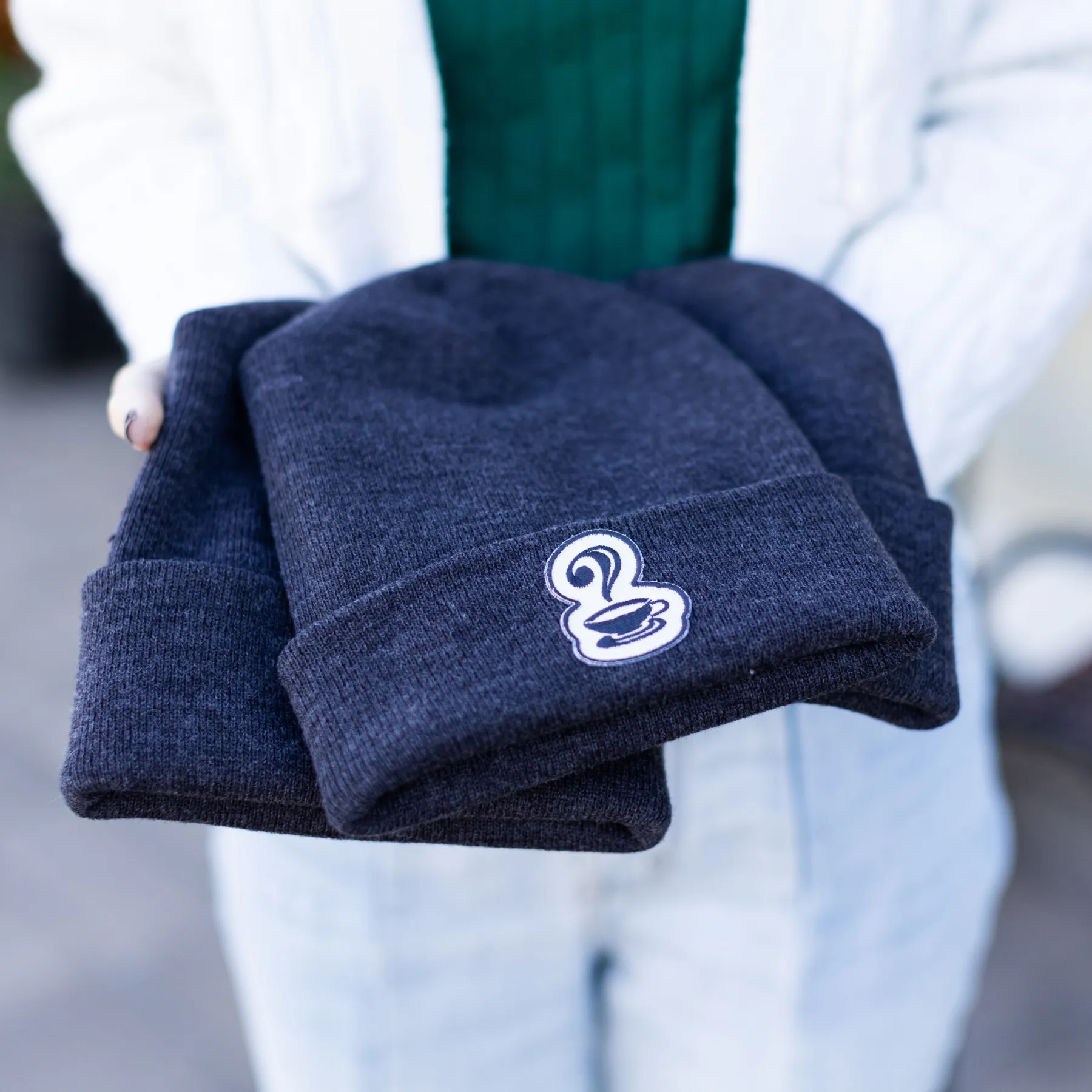 Embroidered Knit Beanie