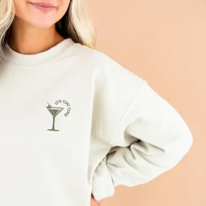 Embroidered Martini Gemma Sweatshirt