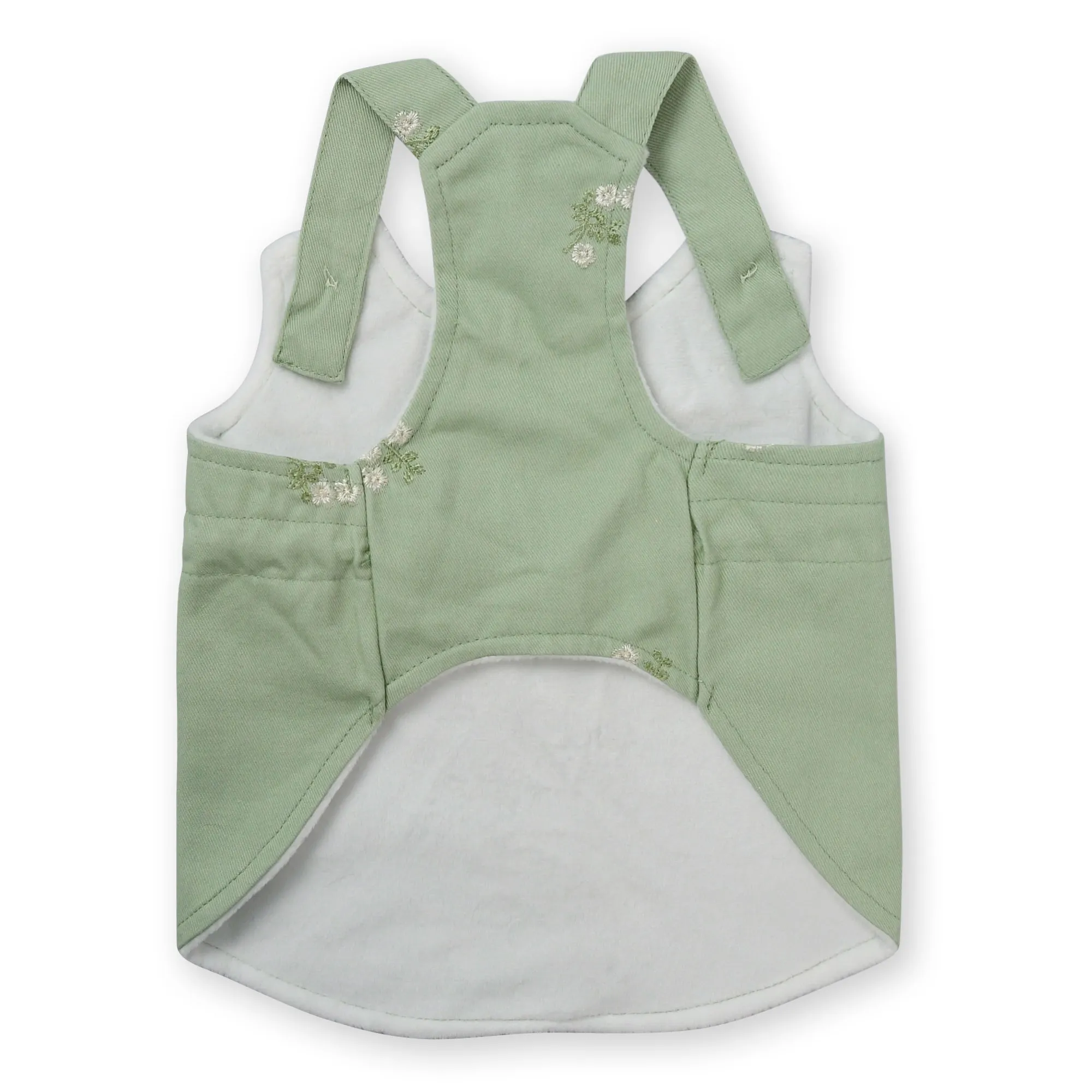 Embroidered Pet Pinafore Dress