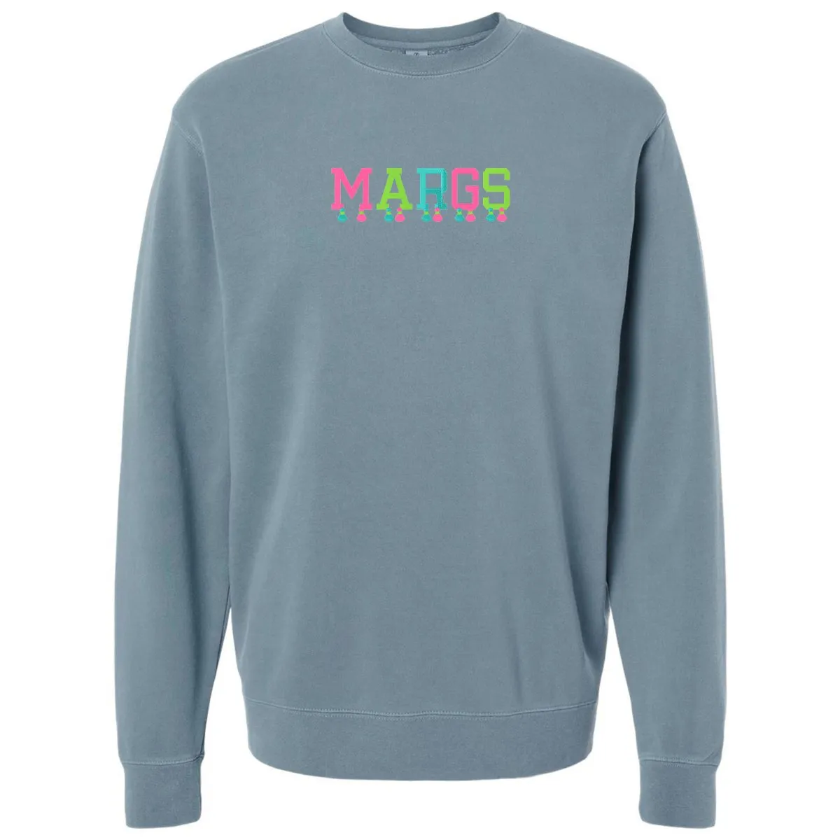 Embroidered Tasseled 'Margs' Cozy Crew