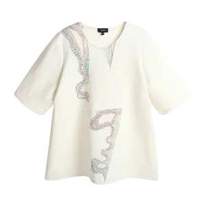 Embroidered Tee Top