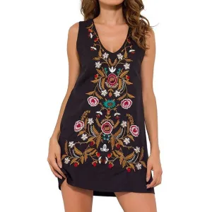 Embroidery Floral Summer Dress