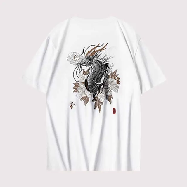 Embroidery Japanese T-Shirt