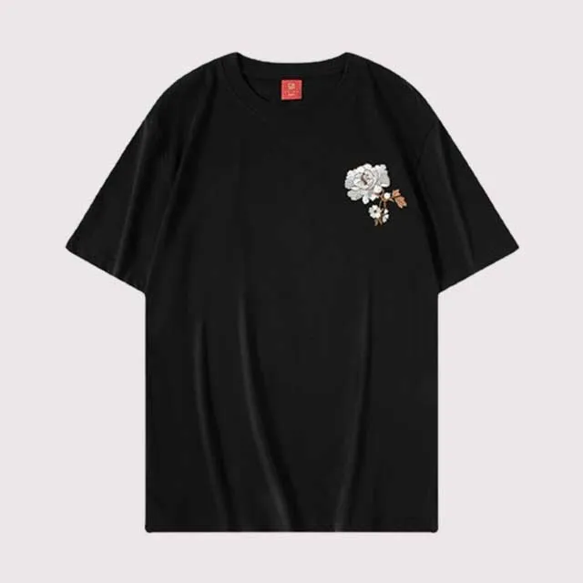 Embroidery Japanese T-Shirt