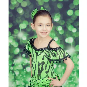 Emerald Bokeh Printed Backdrop