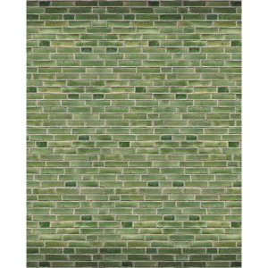 Emerald Brick Printed Backdrop