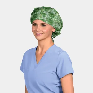 Emerald Eden - Poppy Bouffant Surgical Scrub Hats