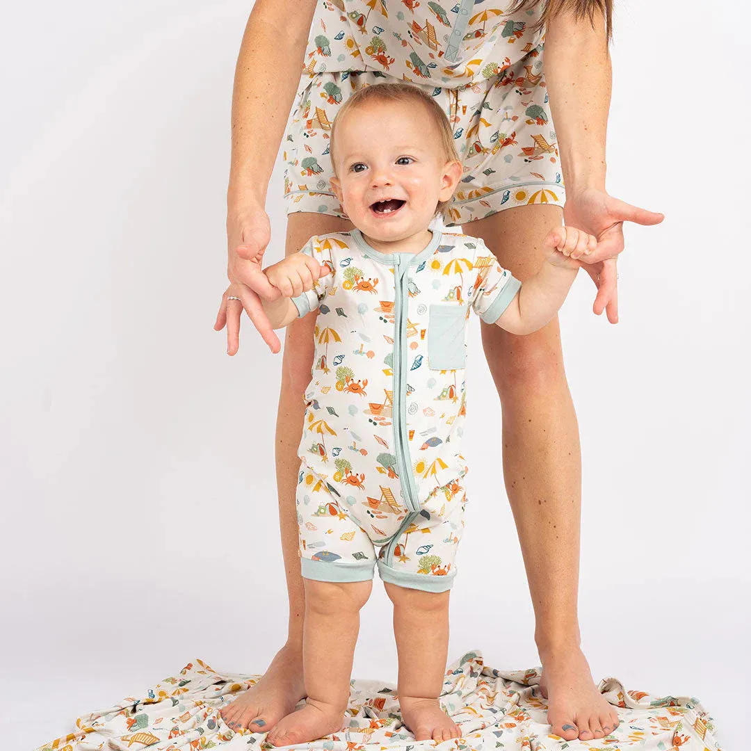 Emerson & Friends Bamboo Shortie Romper - Beach Day