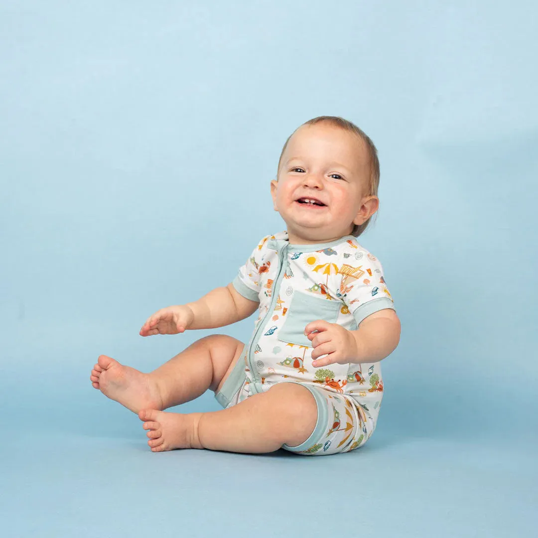 Emerson & Friends Bamboo Shortie Romper - Beach Day