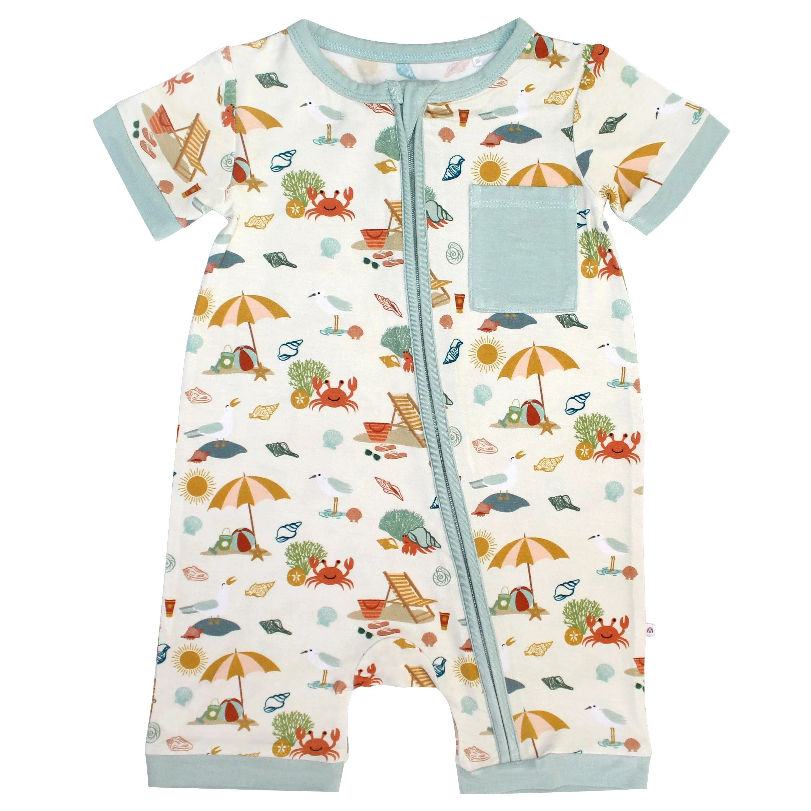 Emerson & Friends Bamboo Shortie Romper - Beach Day