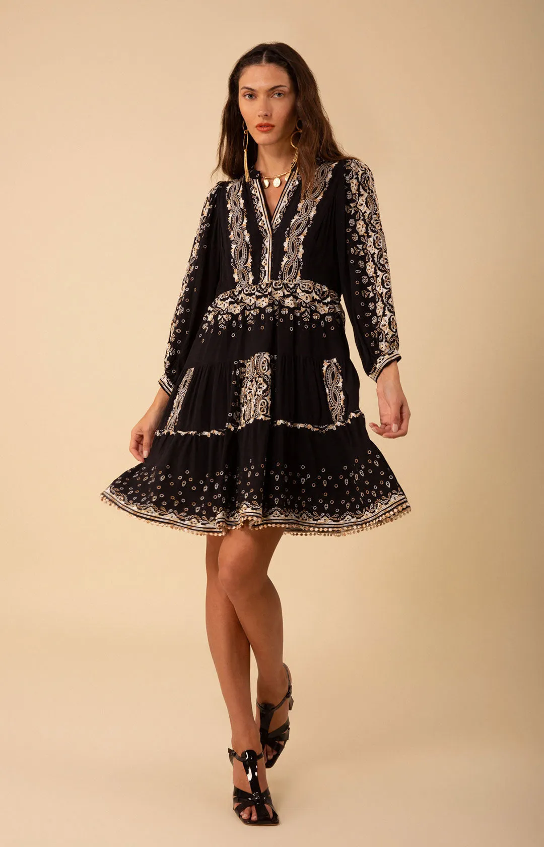 Emery Embroidered Dress