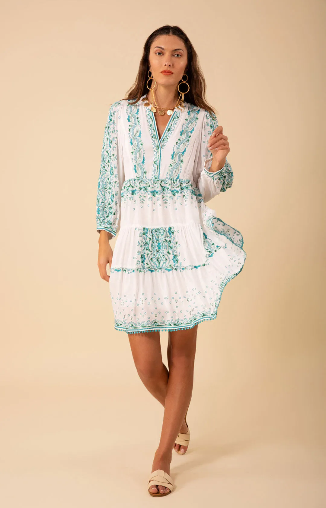 Emery Embroidered Dress