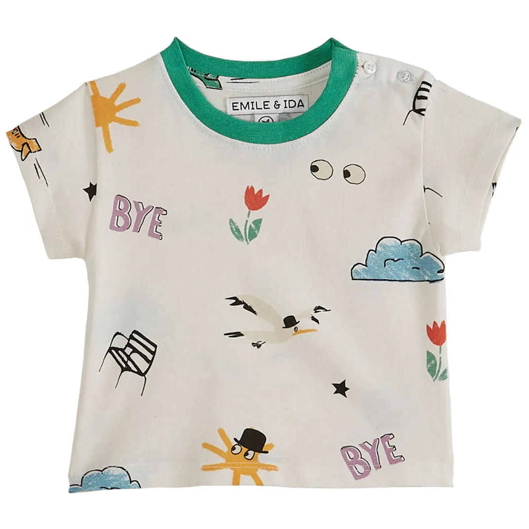 Emile et Ida Tee Shirt Ecru Meteo