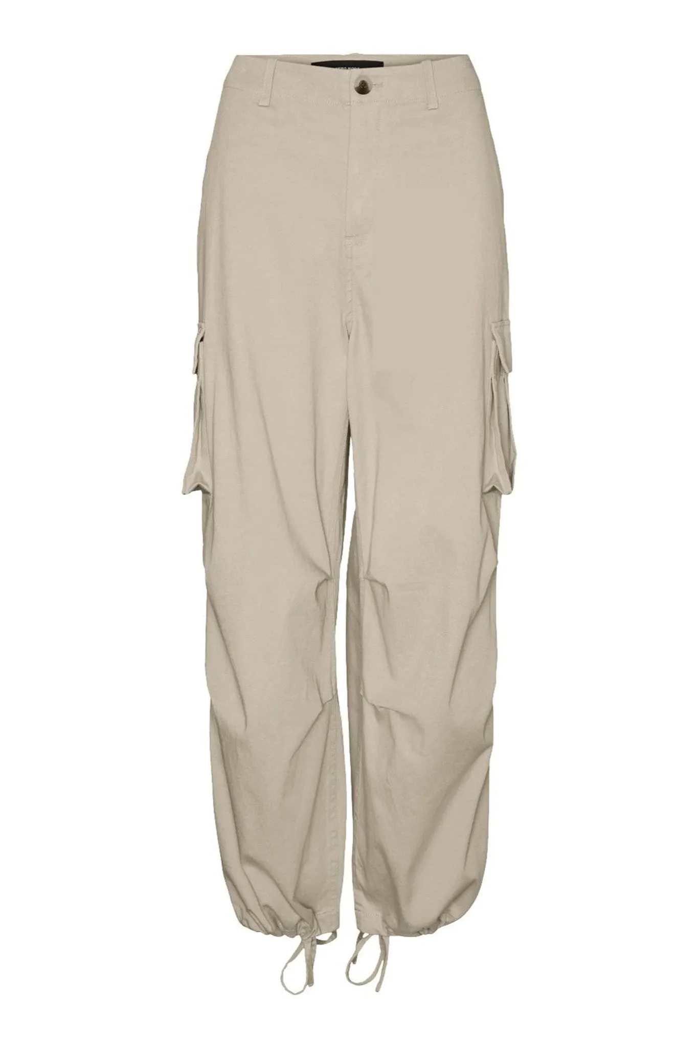 Emili Baggy Cargo Pants - Oyster Gray