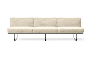 Emilia 3 Seater Sofa Cream Velvet