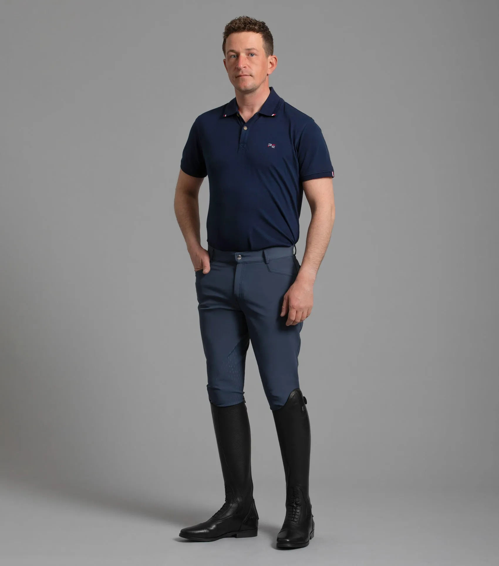 Emilio Men's Gel Knee Riding Breeches Navy