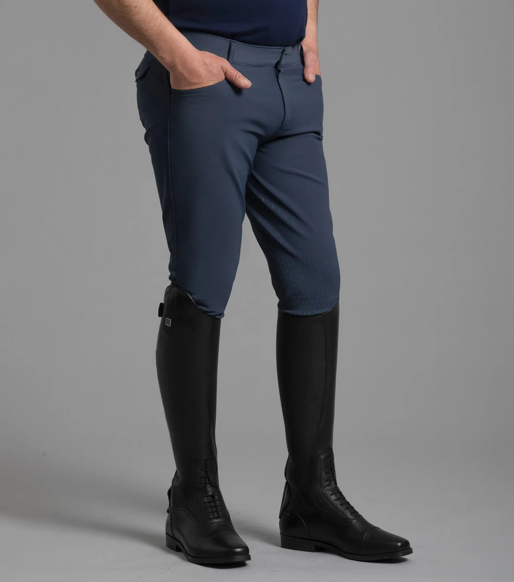 Emilio Men's Gel Knee Riding Breeches Navy