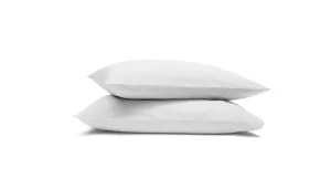 Emma 100% Cotton Percale Pillowcases - White