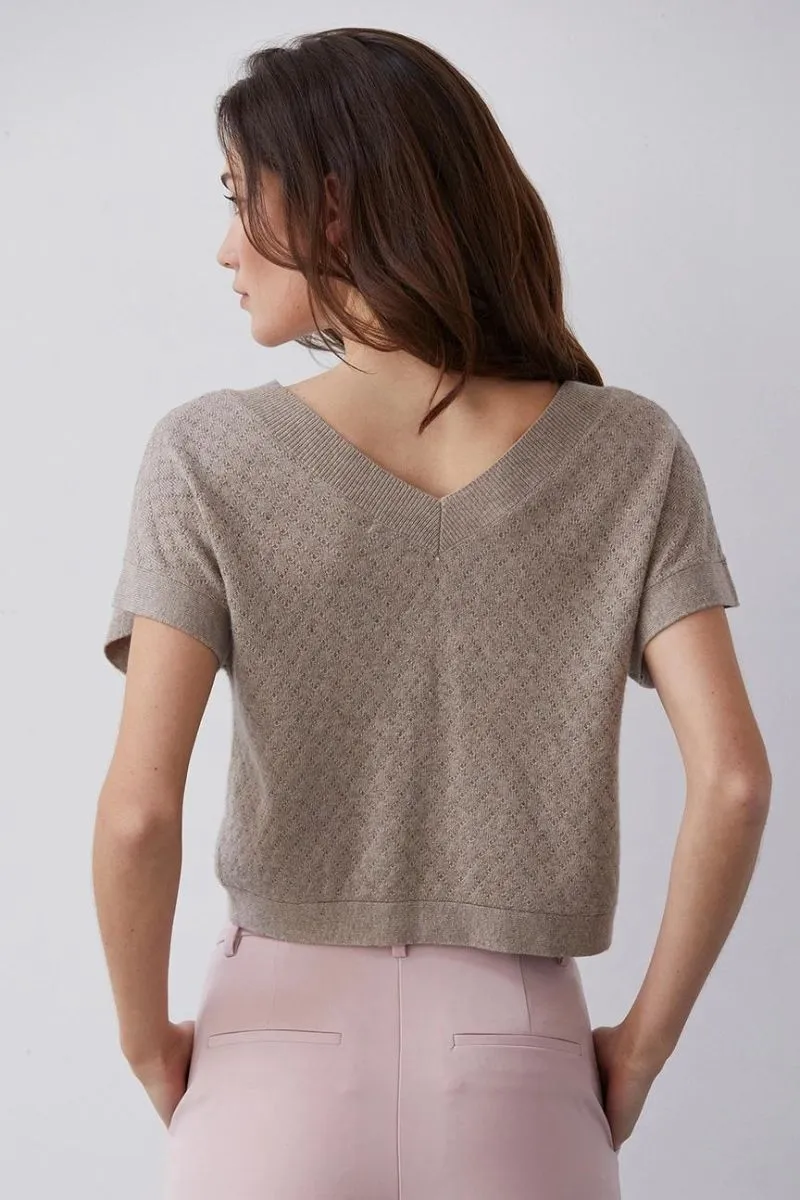 Emma Cashmere-Softened Sweater Top