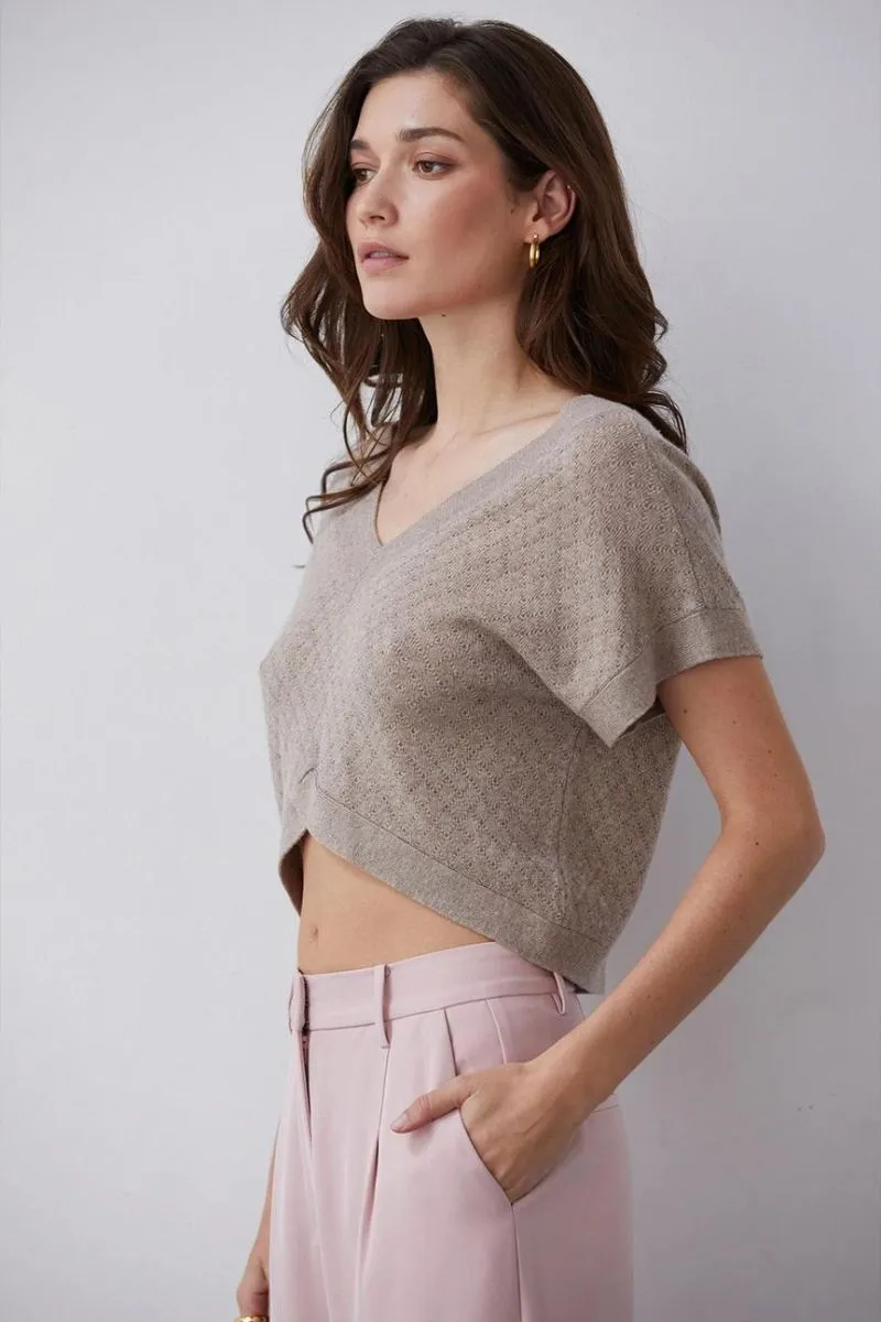 Emma Cashmere-Softened Sweater Top