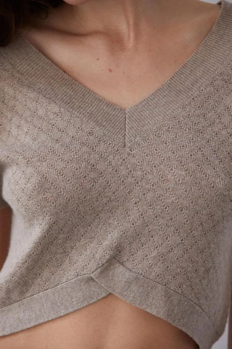 Emma Cashmere-Softened Sweater Top