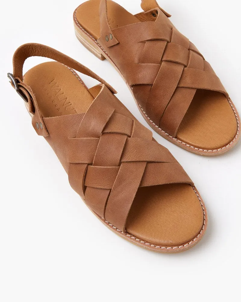 Emma Leather Sandal - Tan