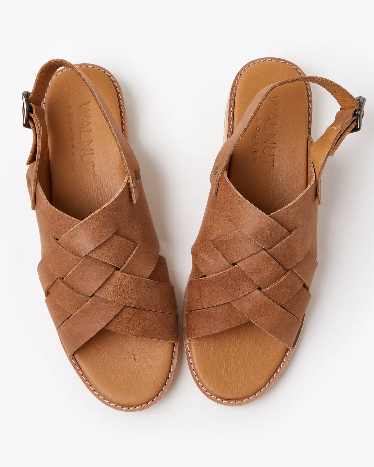 Emma Leather Sandal - Tan