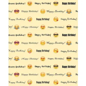 Emoji Happy Birthday Printed Backdrop