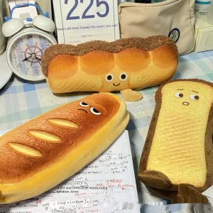 Emotional Toast Bread Plush Stationery Box