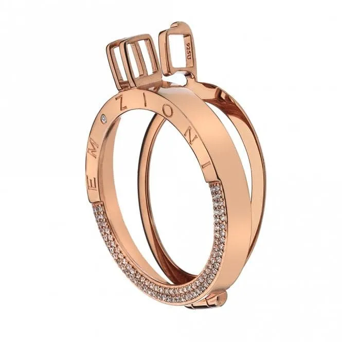 Emozioni Reflessi Rose Gold Plated Keeper 33mm EK046