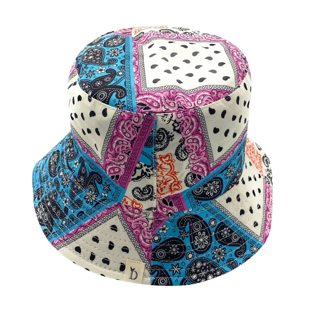 Empire Cove Paisley Bandana Design Bucket Hat Reversible Fisherman Cap Women Men