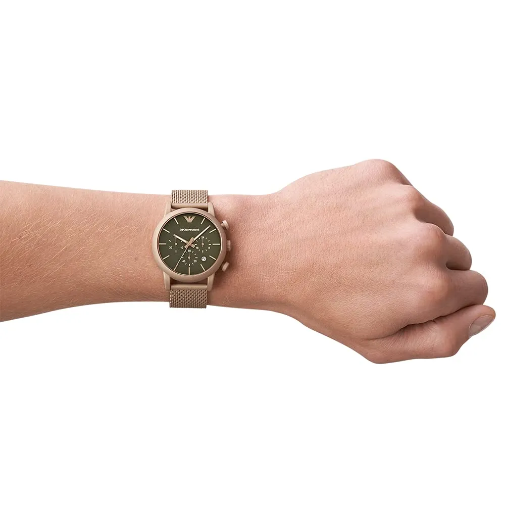 Emporio Armani Analog Green Dial Men's Watch | AR11428