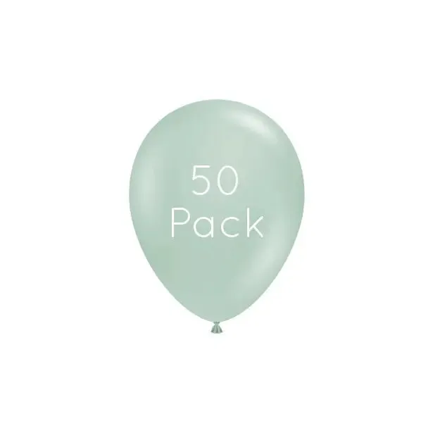 Empower Mint Mini Balloons - 50 Pkt