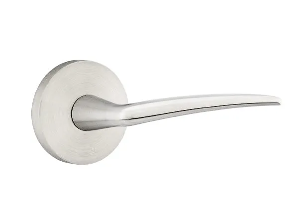 Emtek Stainless Steel Poseidon Lever Handle with Disk Rosette - E661