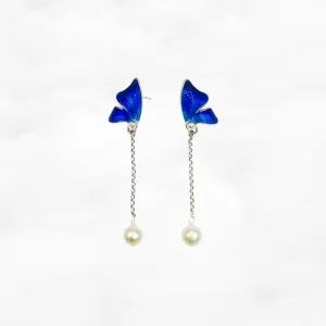 Enamel Butterfly Lovers Earrings