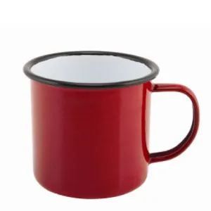 Enamel Mug Red 36cl/12.5oz- Pack 1