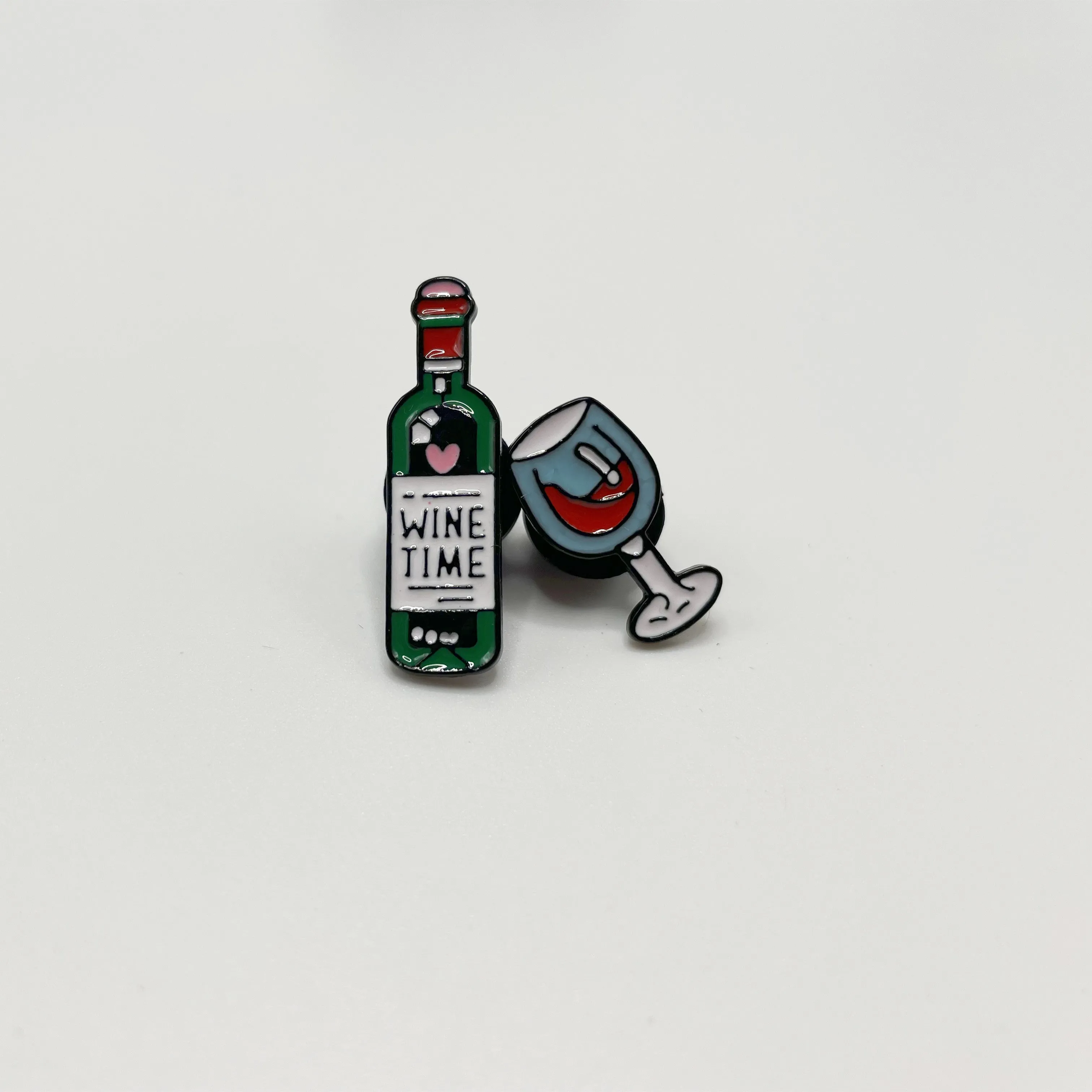 Enamel Wine Bottle  Glass Lapel Pins Wine Lovers MustHave