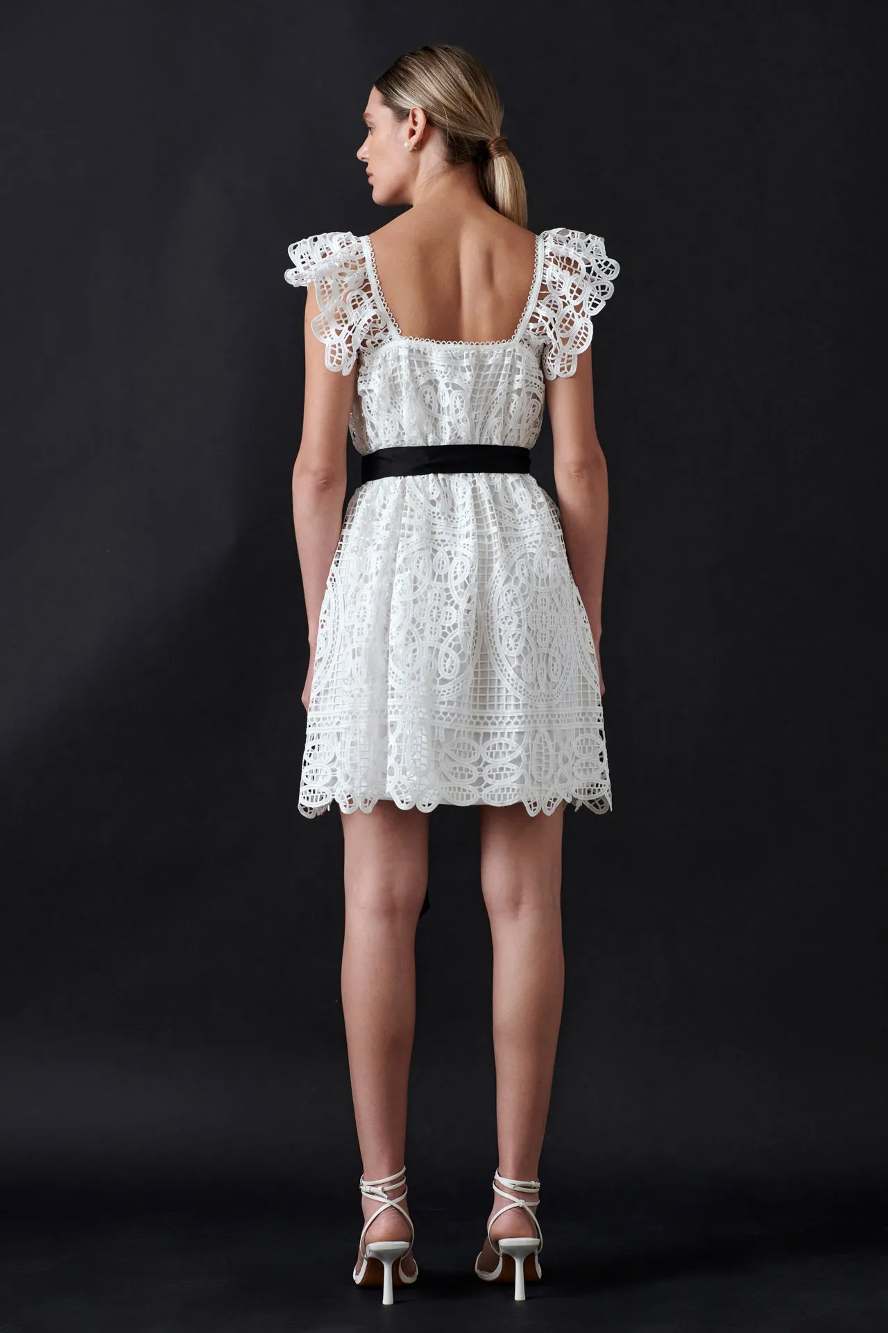 Endless Rose - Flounce Laced Mini Dress