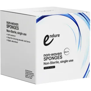 Endure Non-Sterile Non-Woven Sponge, Folded Edge, (Standard - 100 per Box)