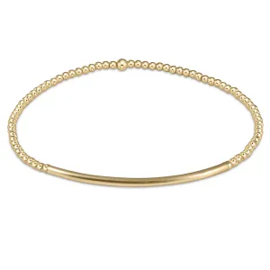 eNewton Design Classic Gold 2mm Bead Bracelet - Bliss Bar Gold