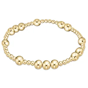 eNewton Design Hope Unwritten 6mm Bead Bracelet - Gold