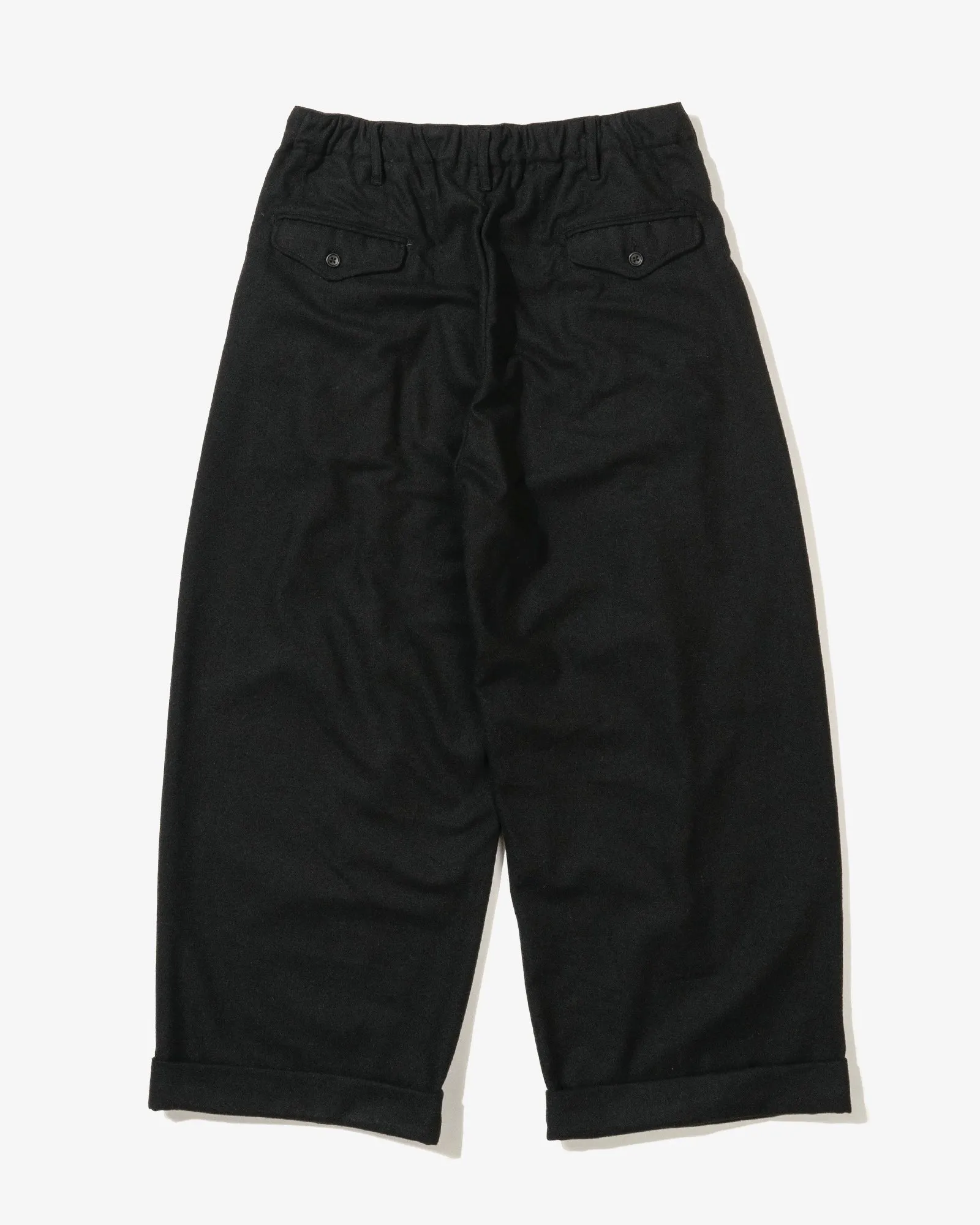 Engineered Garments Oxford Pant Black Solid Poly Wool Flannel