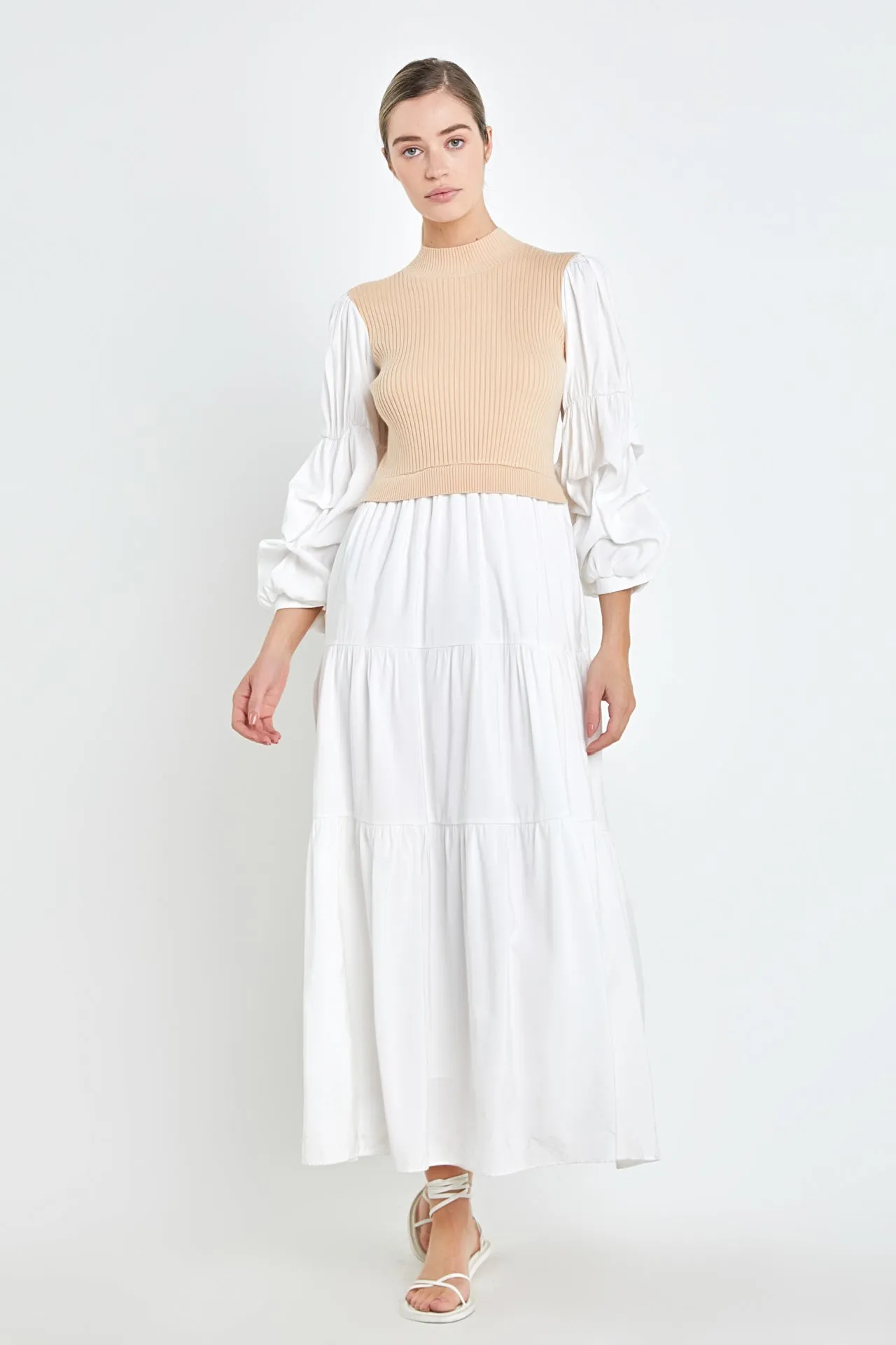 English Factory - Mixed Media Maxi Dress