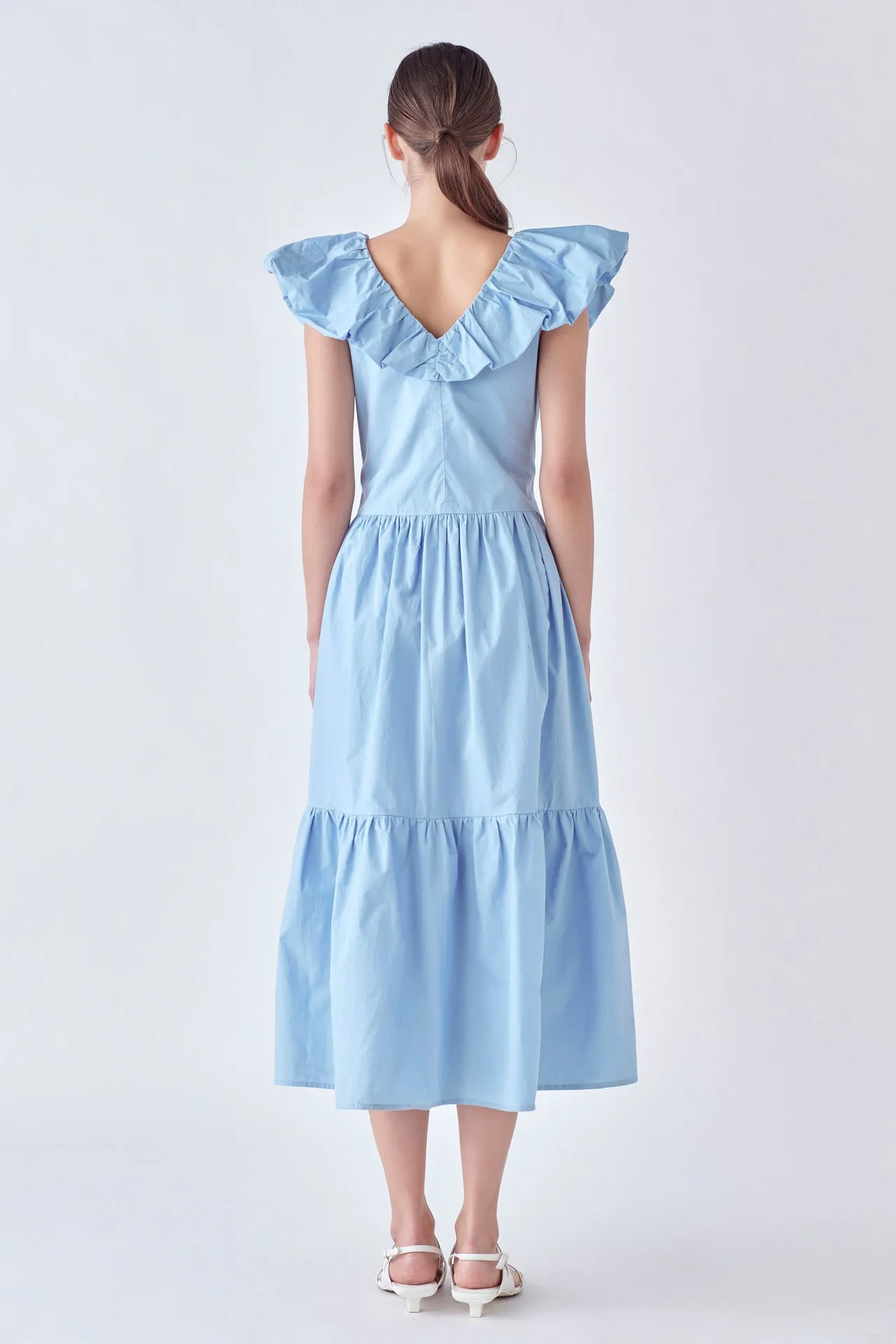 English Factory - Ruffled Midi Dress