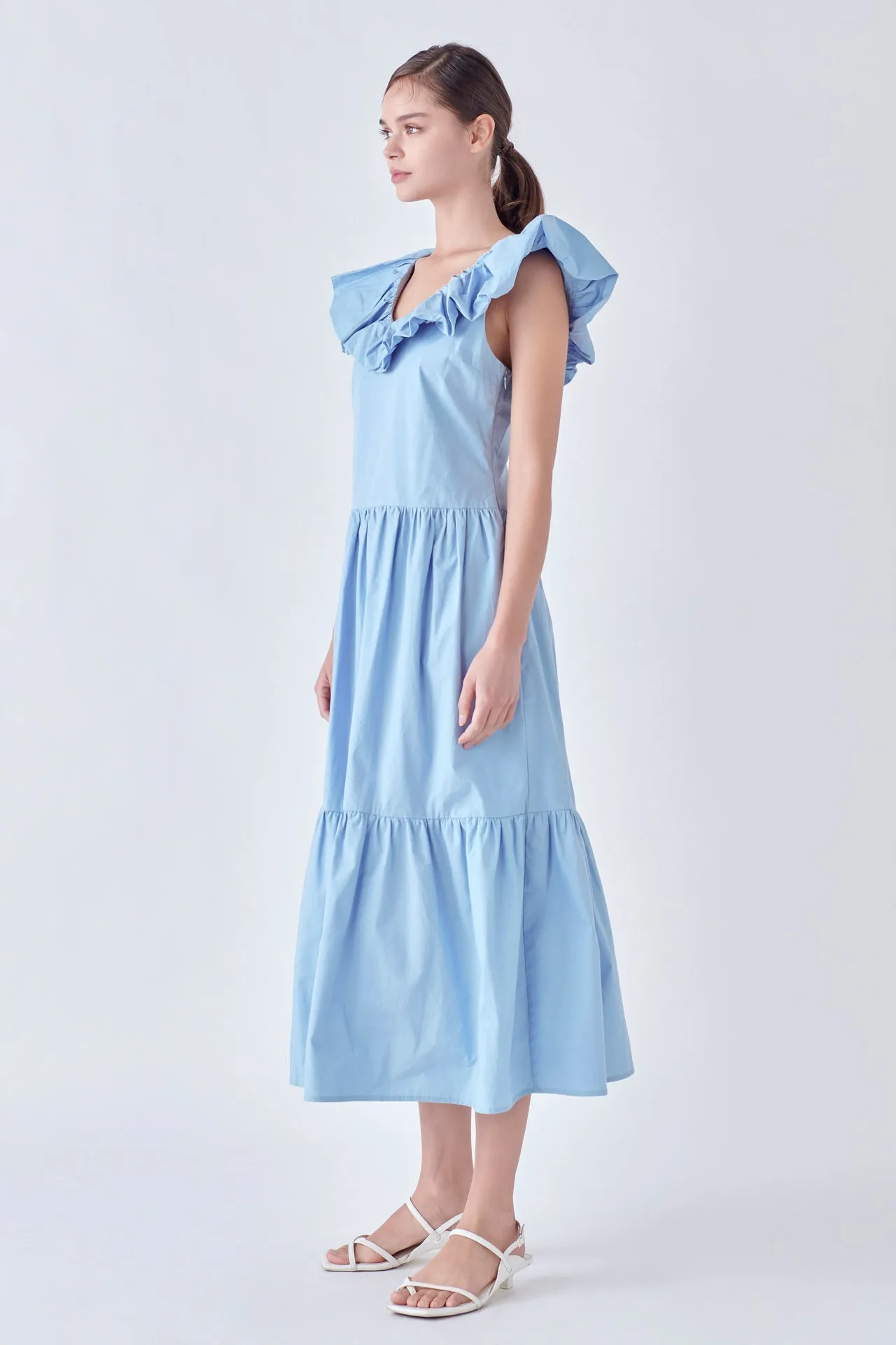 English Factory - Ruffled Midi Dress