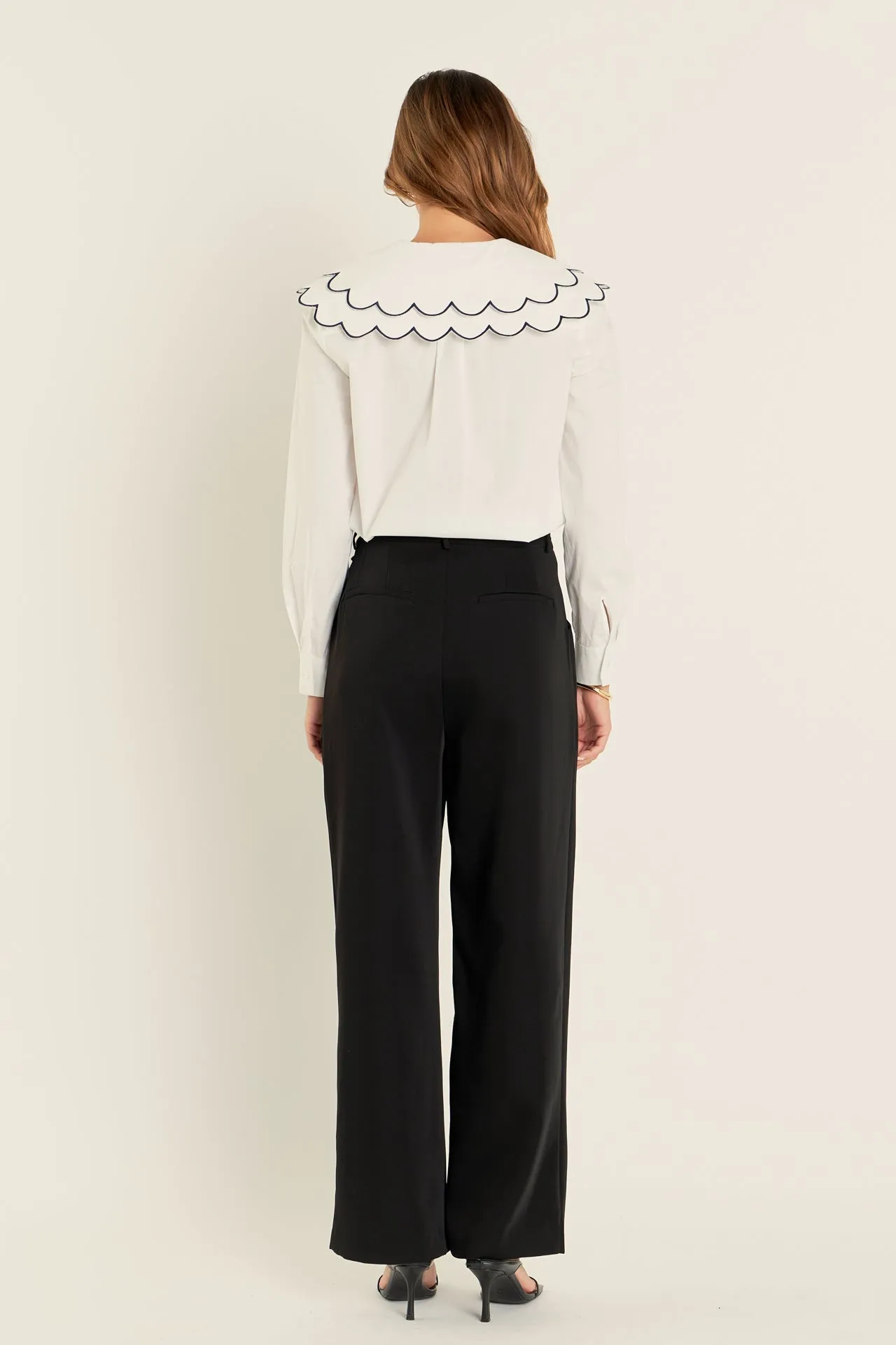 English Factory - Scallop Embroidery Blouse