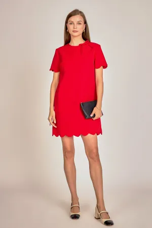 English Factory - Scallop Mini Dress